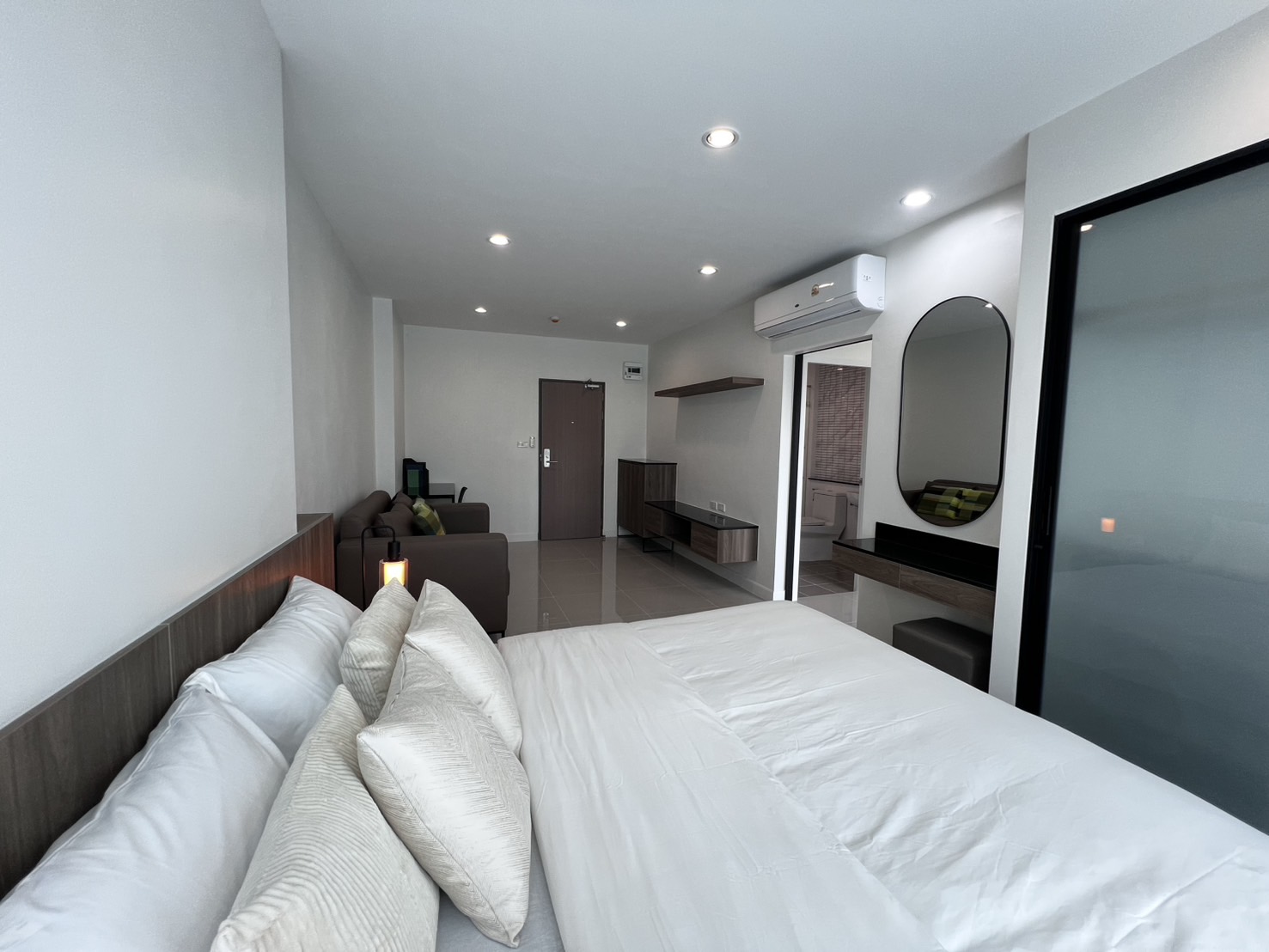 Bedroom and living area