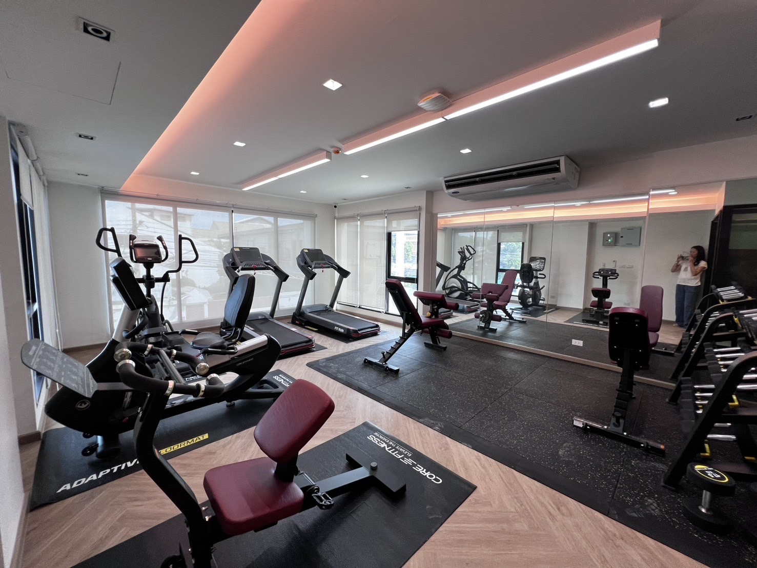 Fitness equipment in the NARA Residence gym