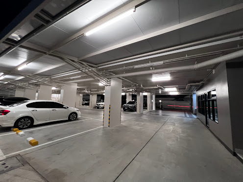 Covered parking at NARA Residence