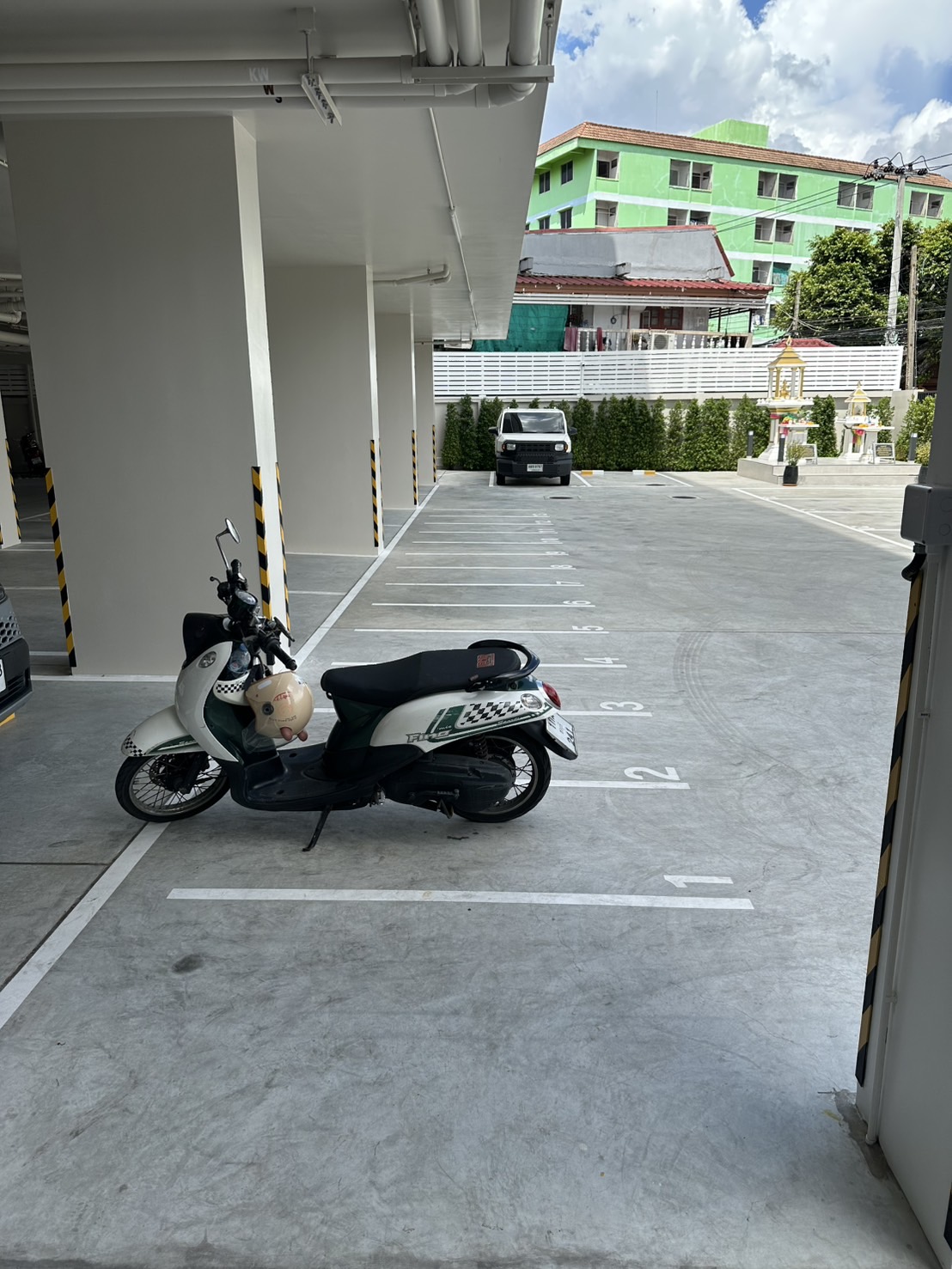 CCTV coverage near the residence